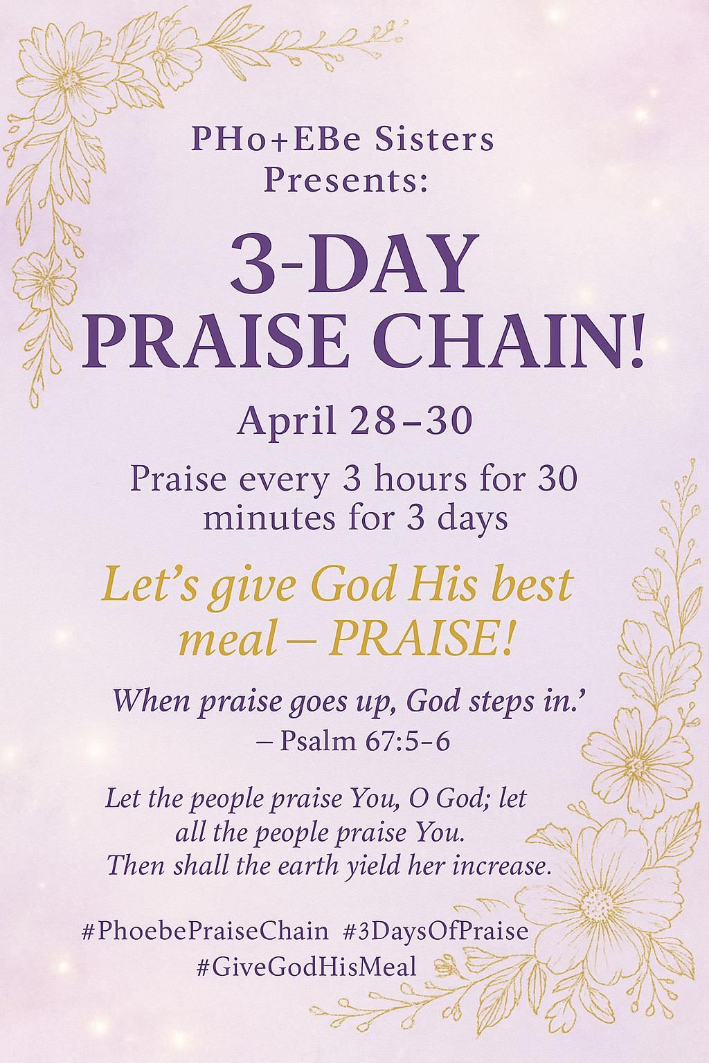Prayer Chain special edition flyer